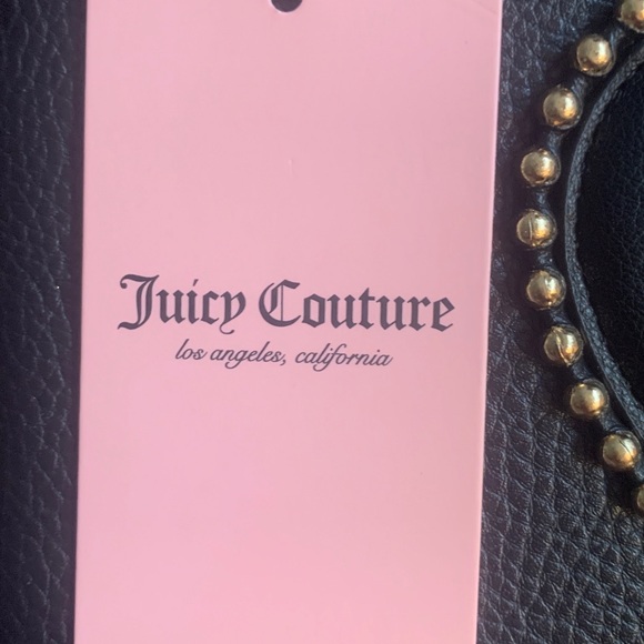 Juicy Couture Black Heart Wristlet with Gold Details - Picture 4 of 4